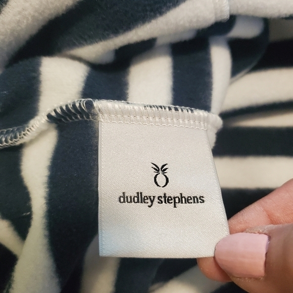 Dudley Stephens Navy & White Striped Pullover Fleece Size Small, Naut… - Picture 13 of 13